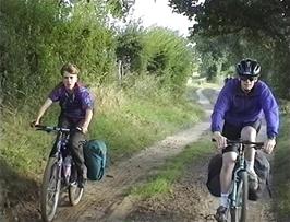 Chris and Neil on the track from Walk Farm